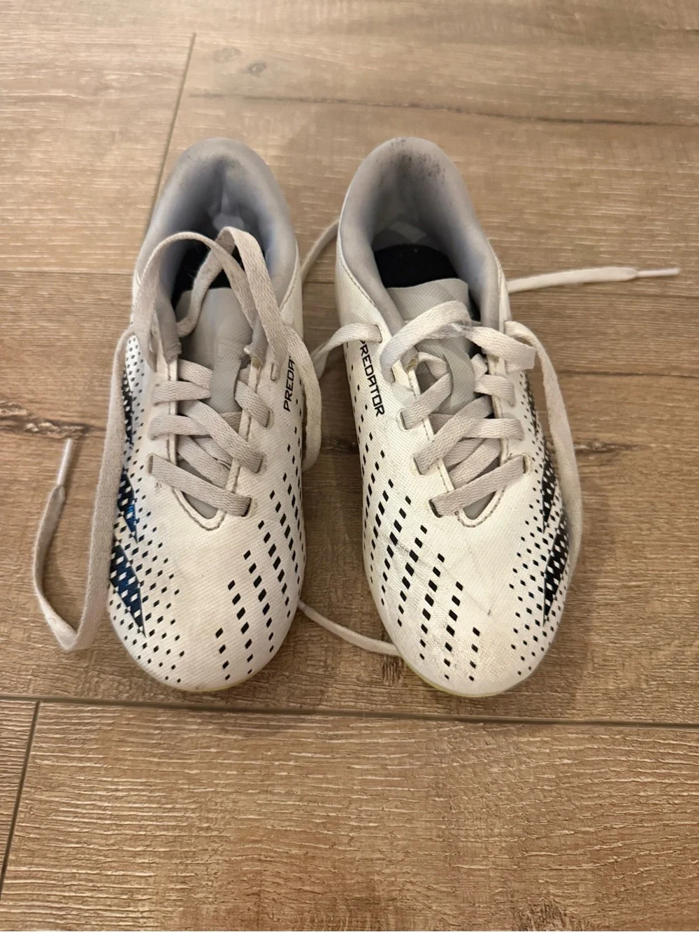 Adidas Kids White Soccer Cleats